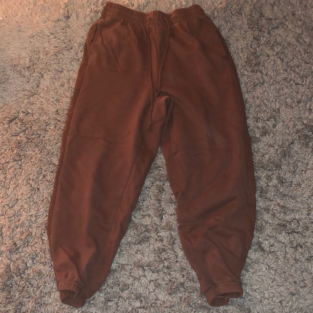 brown/mauve joggers
